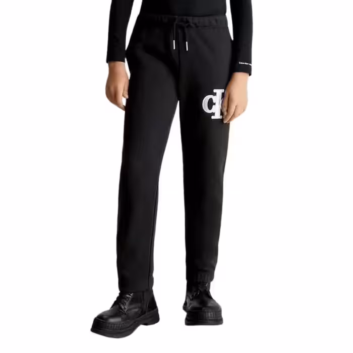 قیمت و خرید شلوار نوجوانی مشکی کلوین کلین مدل Relaxed Logo Joggers اورجینال