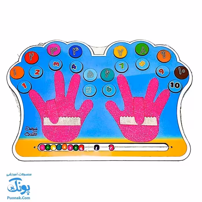 پازل جدول آموزش انگشت شمار اعداد دهکده