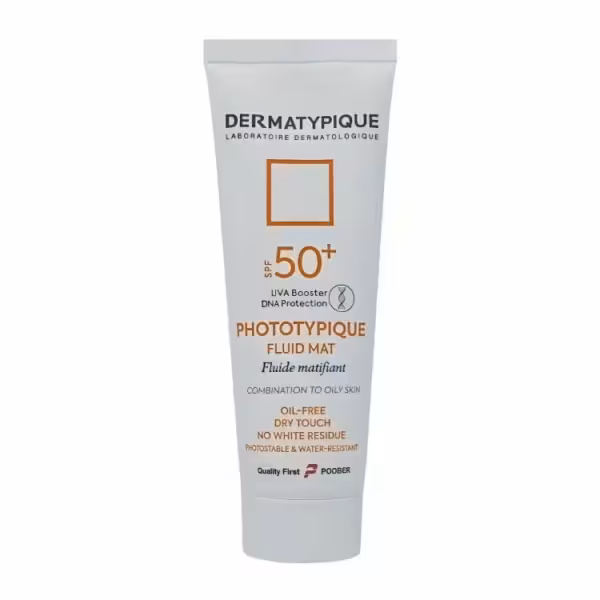 فلوئید ضد آفتاب بی رنگ پوست چرب  SPF50 فتوتیپیک درماتیپیک Dermatypique