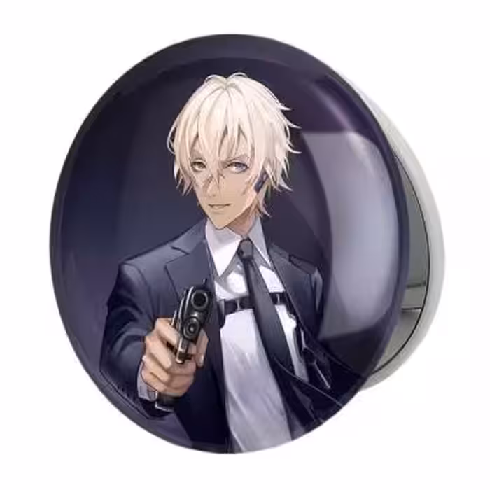 آینه جیبی خندالو طرح ری انیمه کارآگاه کونان مدل تاشو کد 27545