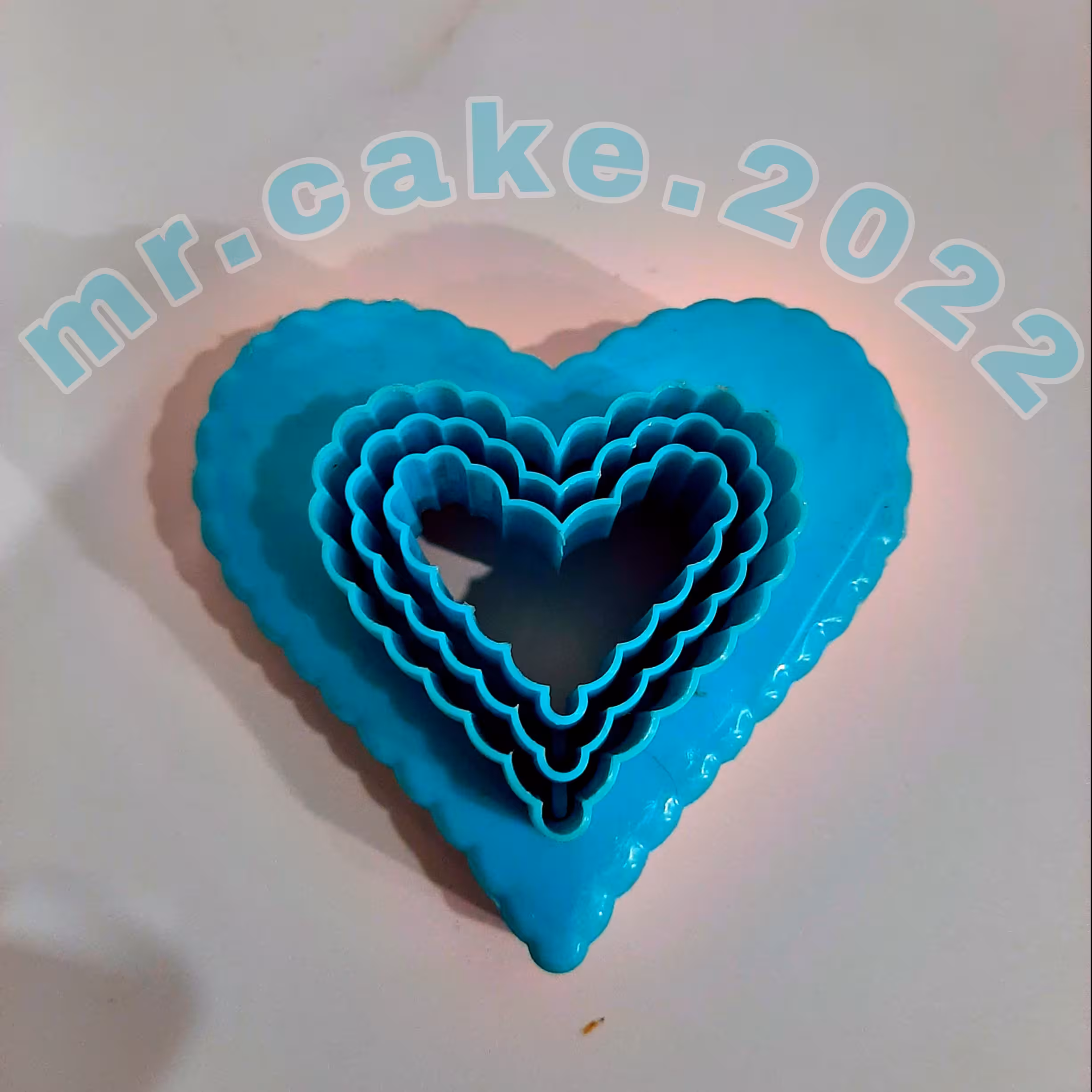 کاتر شیرینی پزی طرح قلب(3تایی)