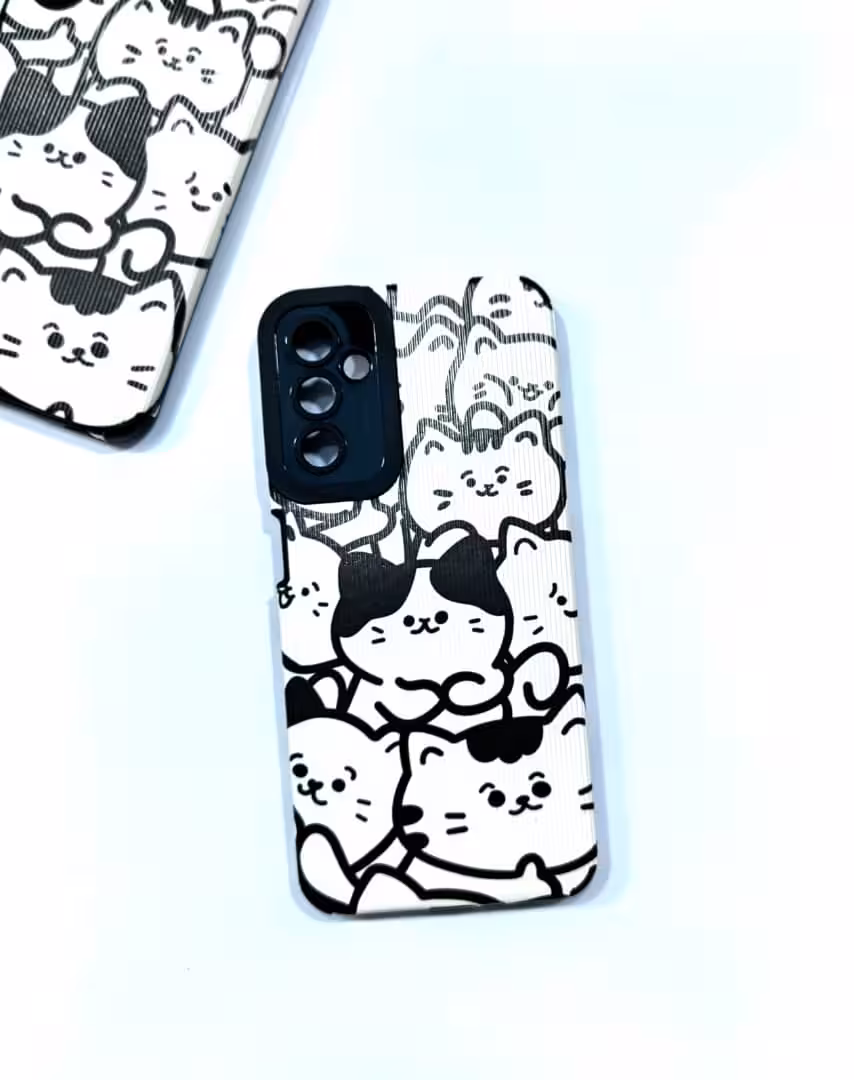 قاب فانتزی کبریتی طرح گربه سامسونگ A34Samsung A34 fantasy match frame with cat design