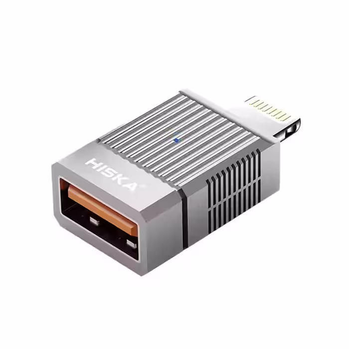 مبدل OTG لایتنینگ به H10 USB هیسکا HISKA