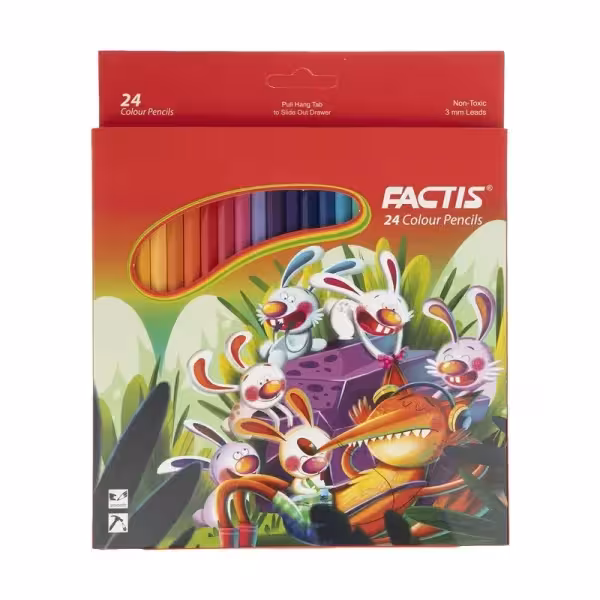 مداد رنگی 24 رنگ فکتیس مدل Happy Rabbits