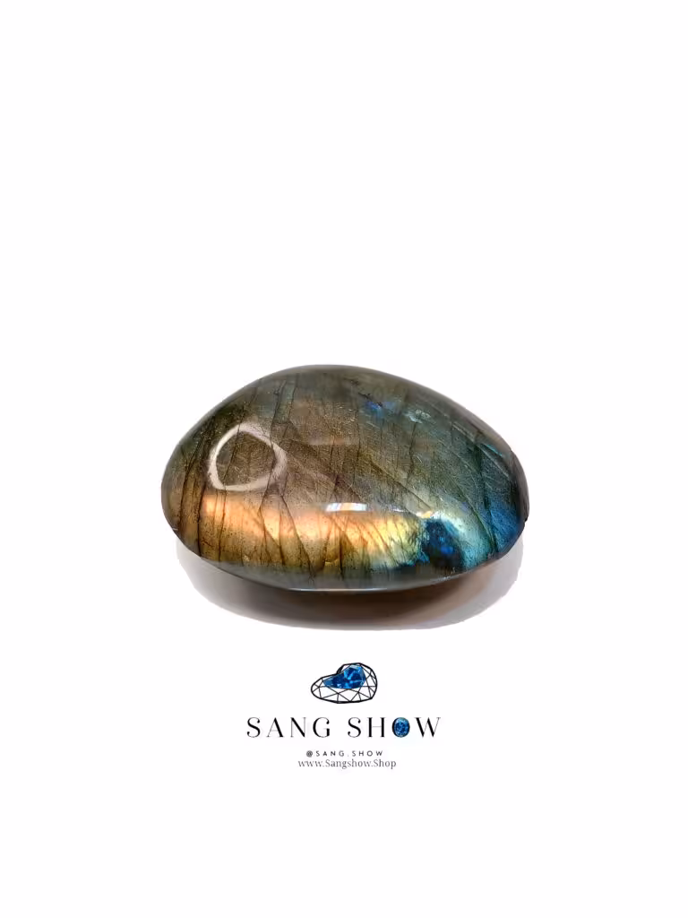 سنگ لابرادوریت تامبل شده استثنایی و زیبا از ماداگاسکار رویایی S1165