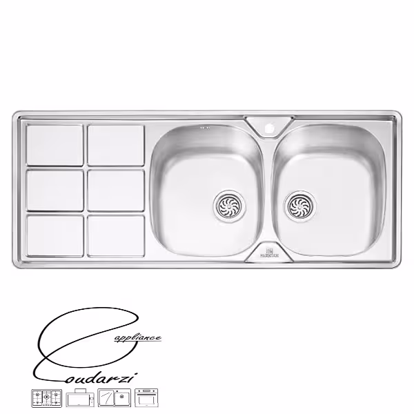 سینک پرنیان استیل مدل PS1224 توکار