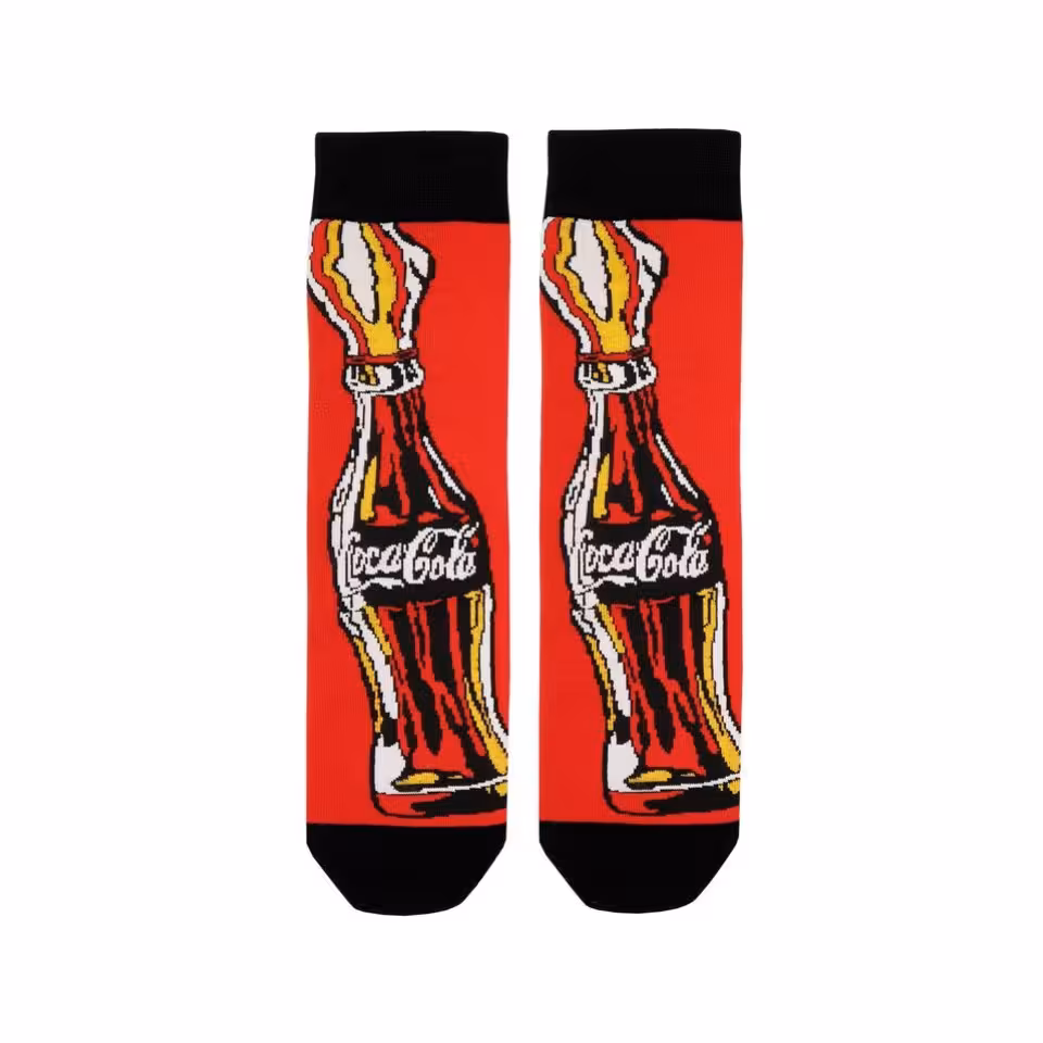 جوراب ساقدار پاتریس طرح کوکاکولا شیشه ای