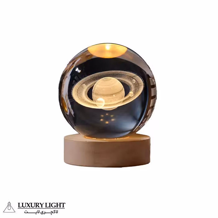 چراغ خواب گوی کریستالی مدل سیاره کیوان