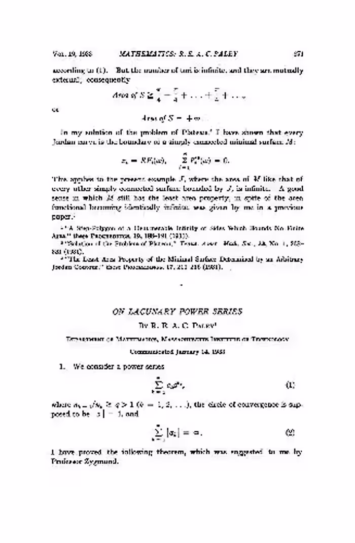 خرید و دانلود نسخه کامل کتاب On Lacunary Power Series