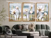 تابلو دکوراتیو سه تکه، سایز 60x40، درجه 1