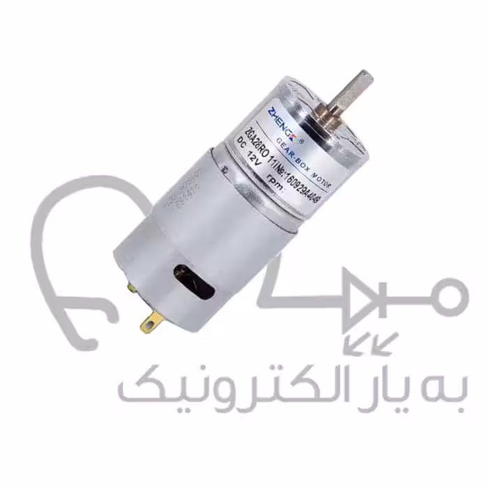 موتور گیربکس دی سی (12V 120RPM) ZGA28