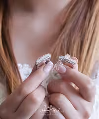 💍حلقه و پشت حلقه جواهری  نقره عیار 925 (P_2031)