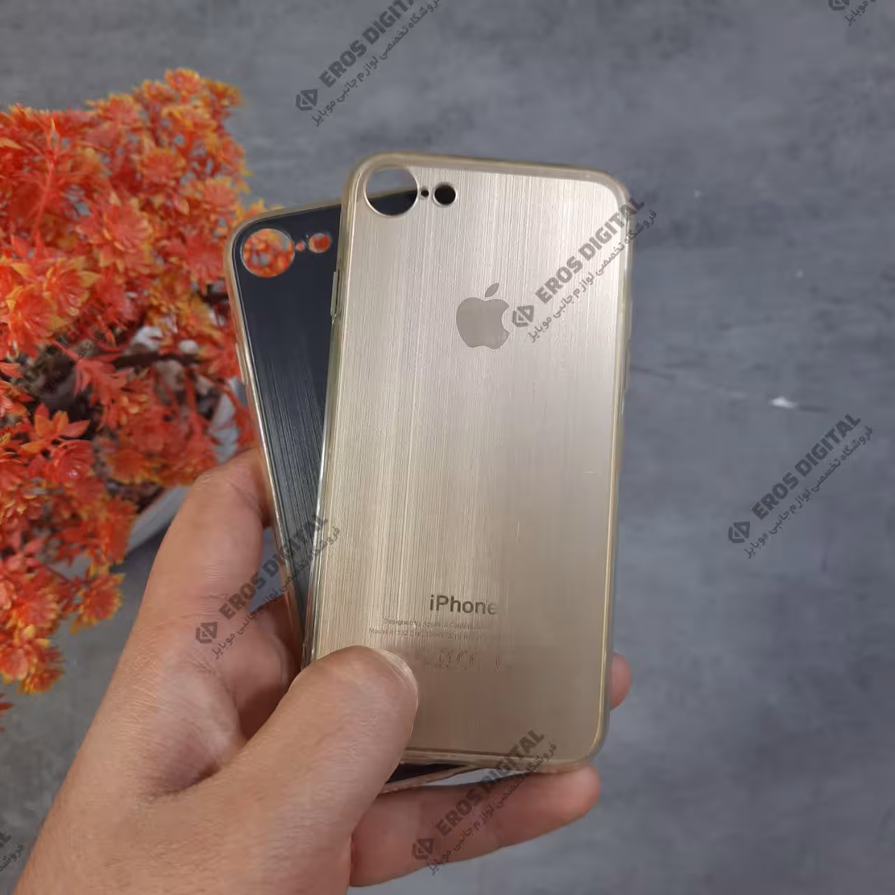 قاب گوشی iPhone 7 / 8 دور شفاف پشت طلقی