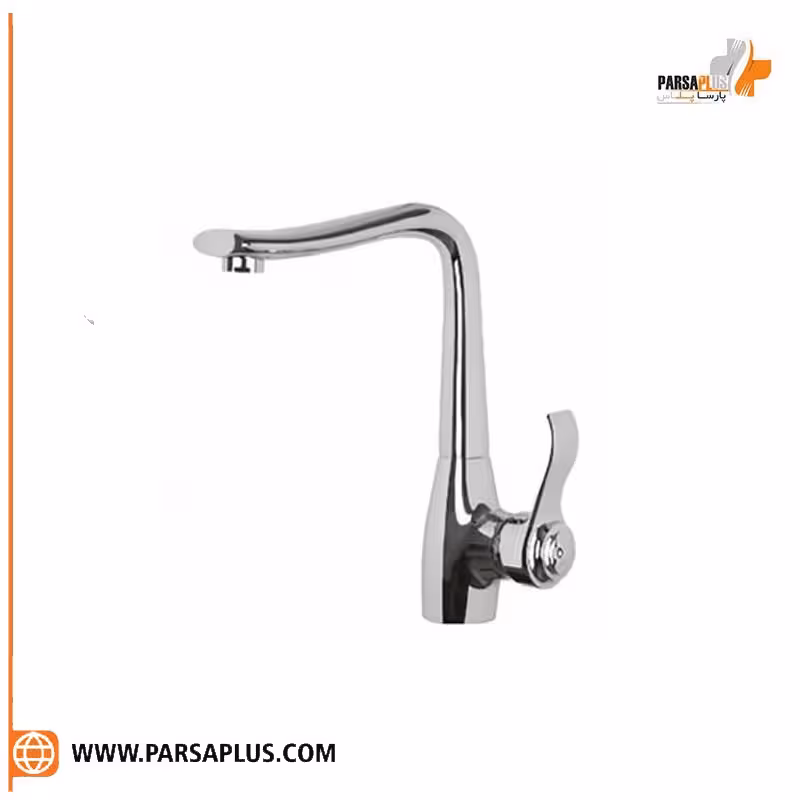شیر آشپزخانه دوان مدل گلاژ کروم