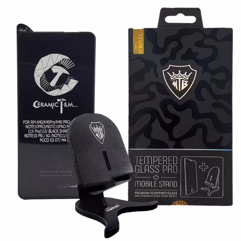 محافظ صفحه نمایش میتوبل مدل Ceramic مناسب برای گوشی موبایل سامسونگ Galaxy M12 به همراه پایه نگهدارنده