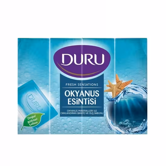 صابون حمام دورو DURU رایحه اقیانوس بسته 4 عددی 600 گرم