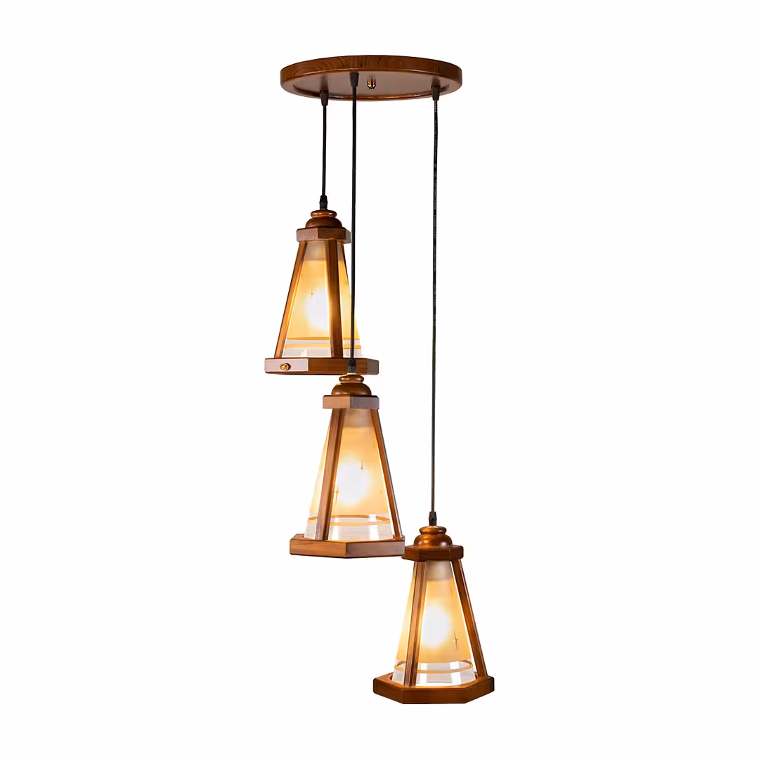 آویز چوبی هانا 3 (گرد کوچک)