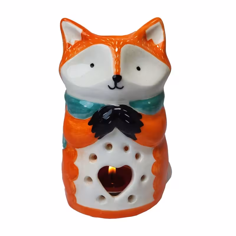 جا شمعی فانتزی سرامیکی روباه