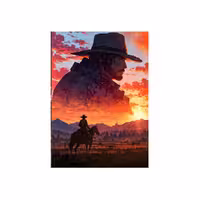 تابلو متال پوستر a4 – طرح Red Dead