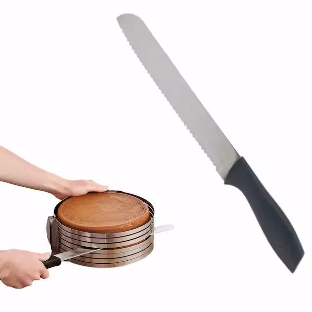 چاقو برش دندانه ریز30سانت مشکی