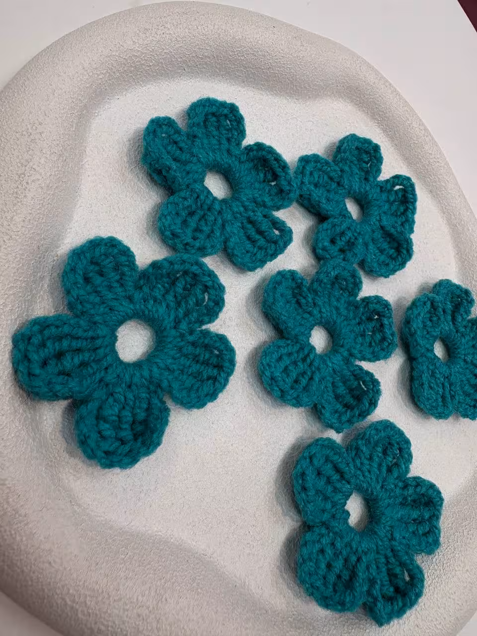 گل بافت دکمه(پگ 6 عددی)