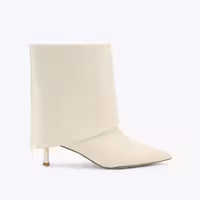 قیمت و خرید کفش چرم نیم بوت زنانه سفید کرت گایگر مدل fierce ankle boot اورجینال