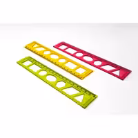 خط کش ژله ای اشکال هندسی