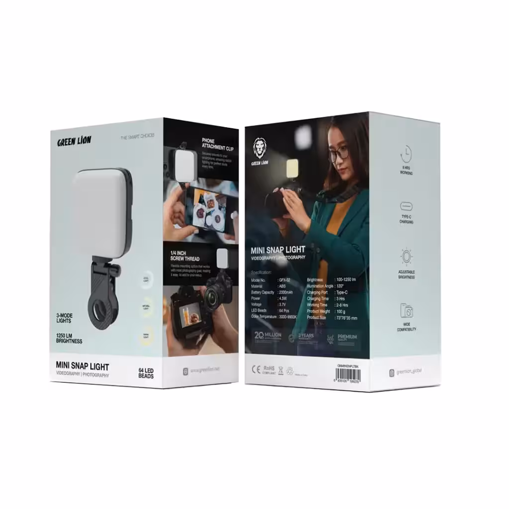 نور ثابت عکاسی و فیلمبرداری شارژی گرین Green Lion Mini Snap Light