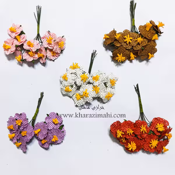 گل کاغذی مدل حصیری