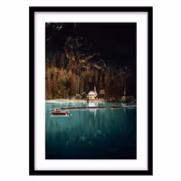 قیمت و خرید تابلو دکوراتیو مدل منظره کوهستان و دریاچه کد 1408