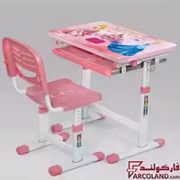 ست میز تحریر و صندلی مدل قابل تنظیم طرح پرنسس کد 16