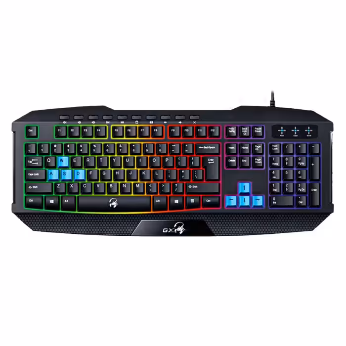 کیبورد مخصوص بازی Genius Scorpion K215 با گارانتی 18 ماهه