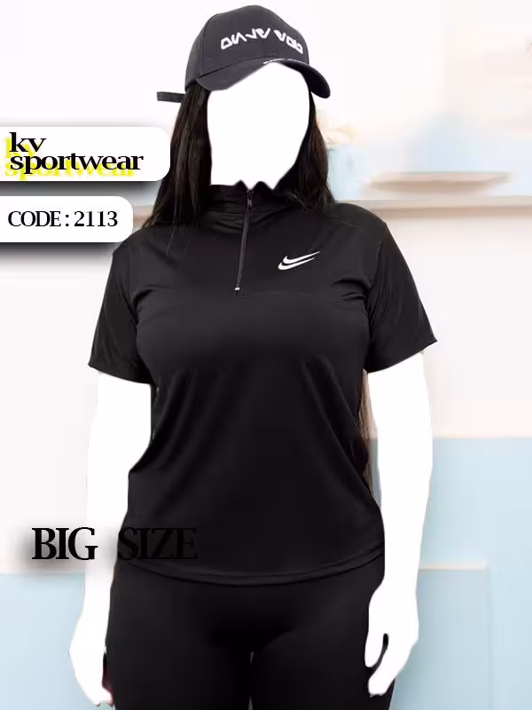 تیشرت سایز بزرگ ورزشی زنانه NIKE کد 0013