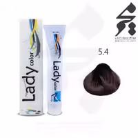 رنگ مو لیدی کالر Lady color شماره 5.4 حجم 100 میلی لیتر رنگ قهوه ای مسی روشن