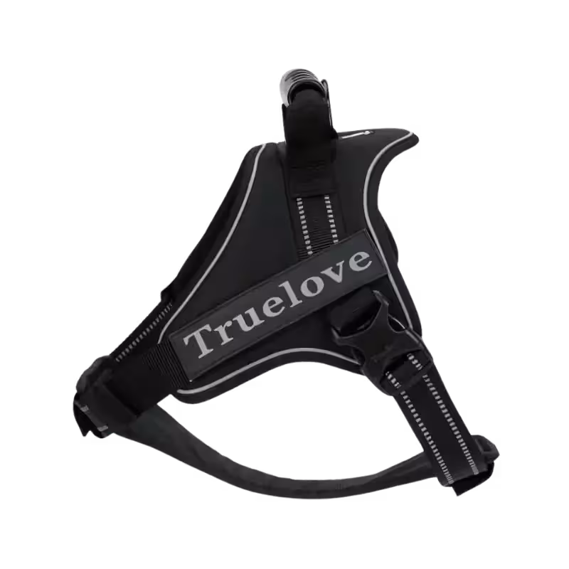 قلاده کتفی سگ مدل security برند true love ترولاو سایز XXL رنگ مشکی
