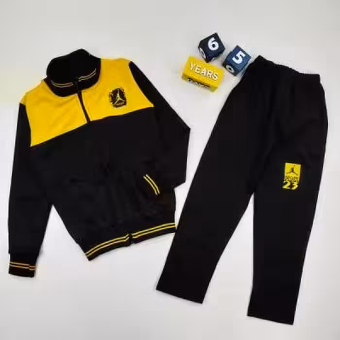ست سویشرت و شلوار ورزشی بچه گانه پوما زرد کد 10432