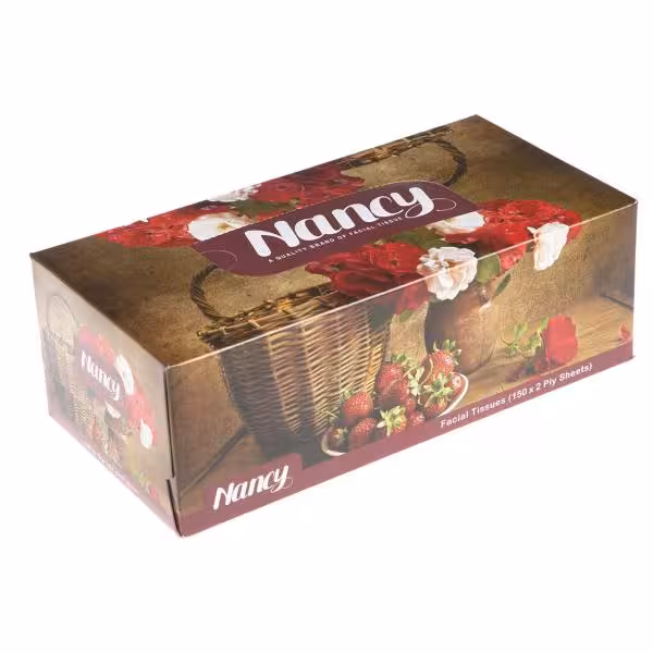دستمال کاغذی 150 برگ نانسی مدل فلاور