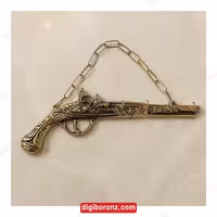 جاکلیدی برنجی برنزی تپانچه