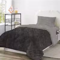 روتختی ترک طرح پتینه نقره ای طوسی تیره یک نفره