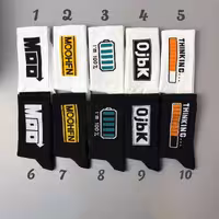 جوراب ساقدار الیت نوشته دار Battery