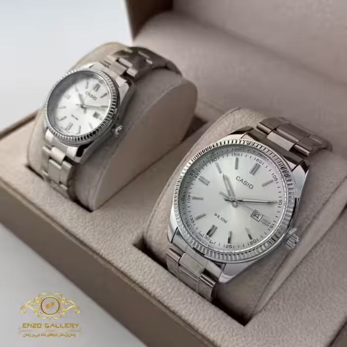 ساعت مچی کاسیو ست مردانه زنانه تک موتوره جدید casio c711