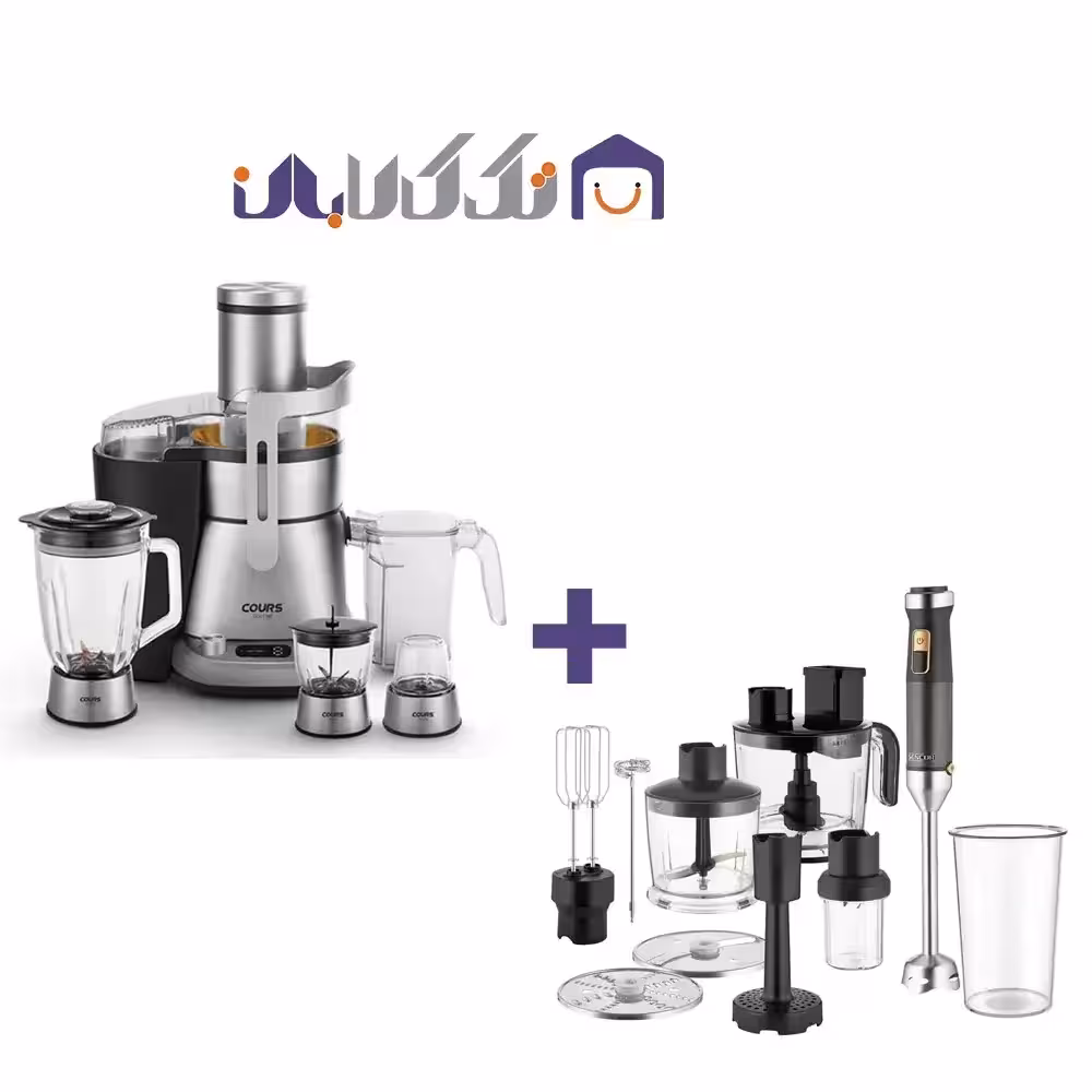 ست آبمیوه گیری کورس مدل 1785 و گوشت کوب برقی سنکور مدل 6552