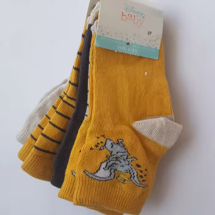 جوراب ساق کوتاه بچگانه دیزنی مدل ANIMAL-ZOO مجموعه 5 عددی 