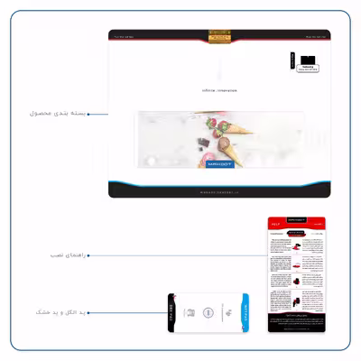 برچسب پوششی ماهوت مدل Funnel ice cream مناسب برای تبلت سامسونگ Galaxy Tab S 10.5 2014 T800