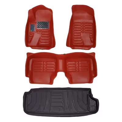     کفپوش پنج بعدی خودرو پانیذ مدل EVA مناسب برای پژو 405 دوگانه سوز به همراه کفپوش صندوق