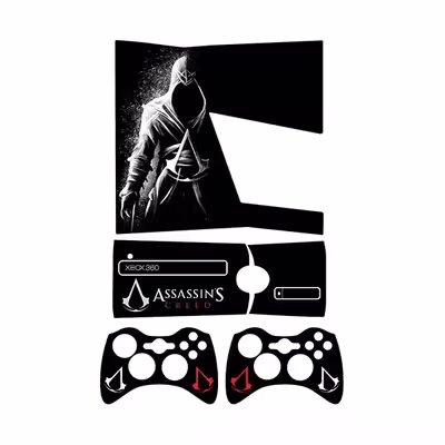 برچسب ایکس باکس 360 اسلیم طرح Assassins Creed کد 12 مجموعه 4 عددی