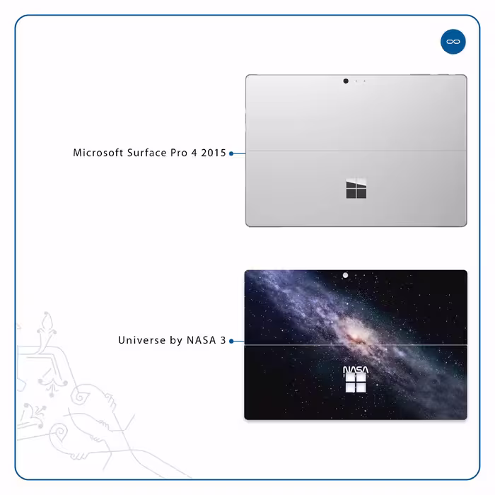 برچسب پوششی ماهوت مدل Universe-by-NASA-3 مناسب برای تبلت مایکروسافت Surface Pro 4 2015