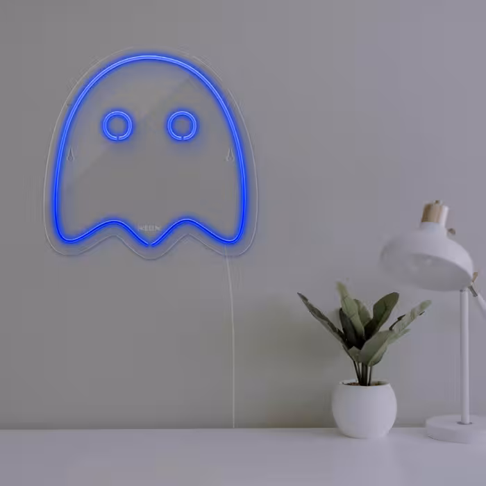 چراغ دیواری نئون دیزاین طرح Packman-2_BL