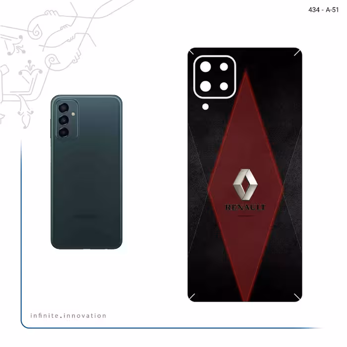 برچسب پوششی ماهوت مدل Renault مناسب برای گوشی موبایل سامسونگ Galaxy M62