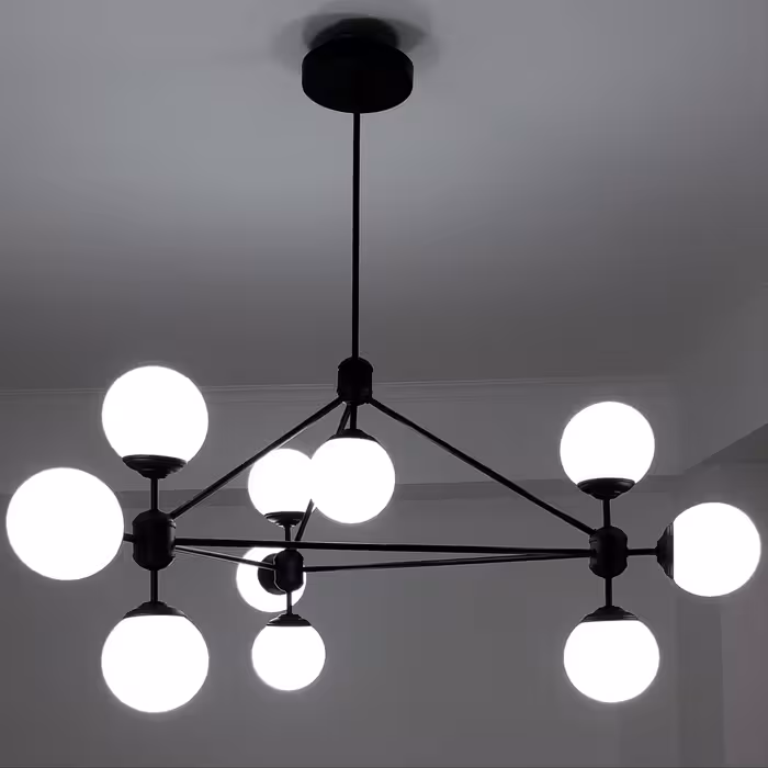 لوستر مدل مدرن طرح مولکولی کد ‌‌‌002